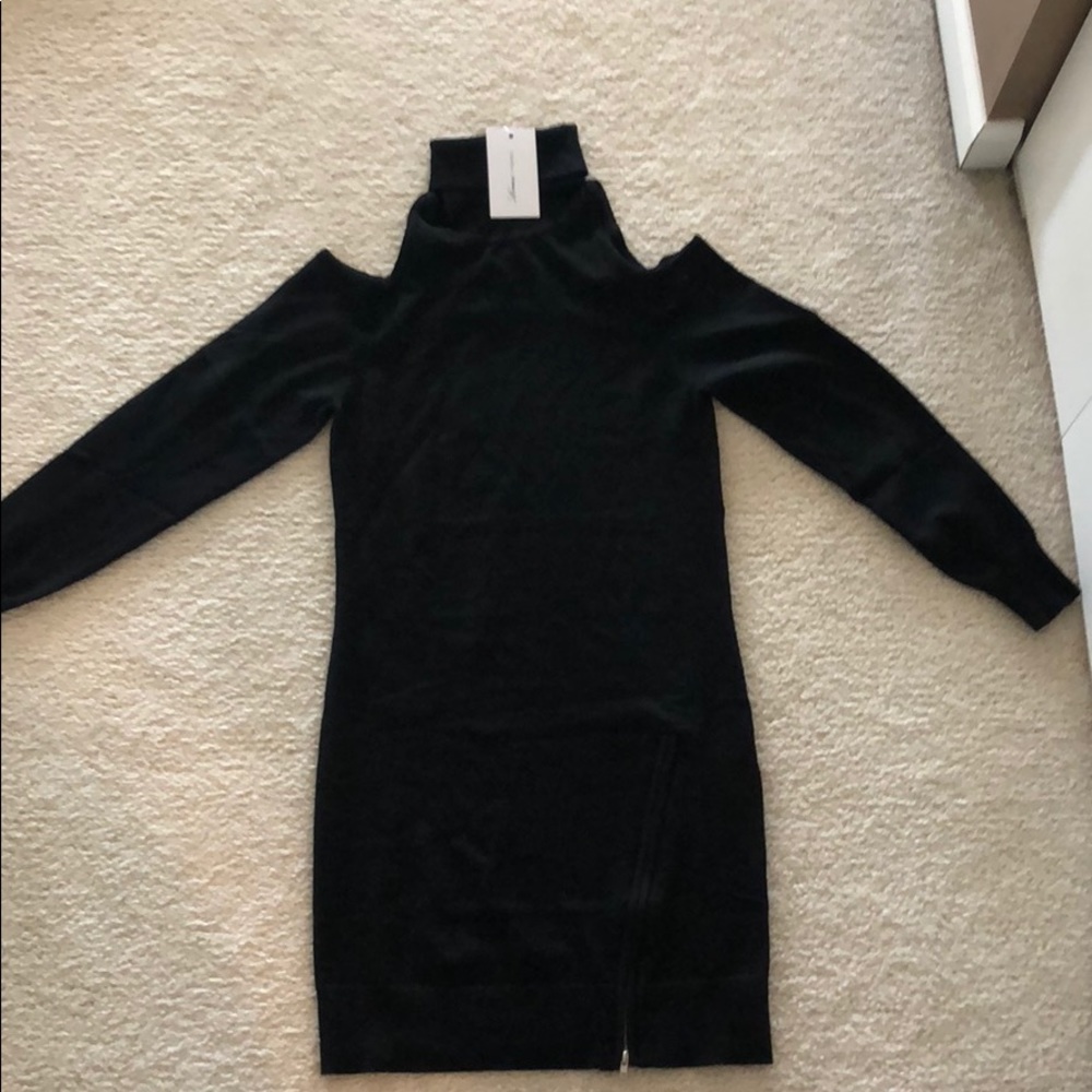 Lover’s & Friends black long sleeve dress w/ slit